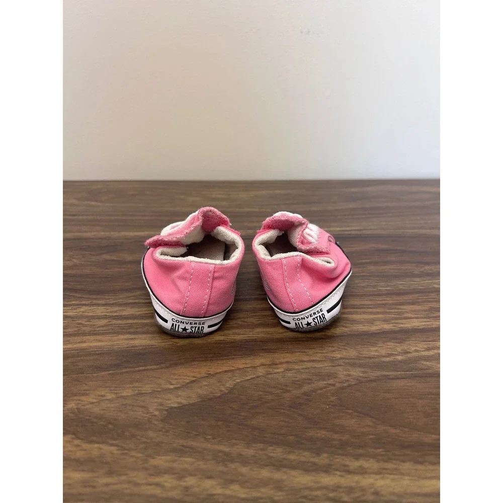 Converse Chuck Taylor All Star Pink Canvas Infant Crib Shoes Soft Sole Size 1